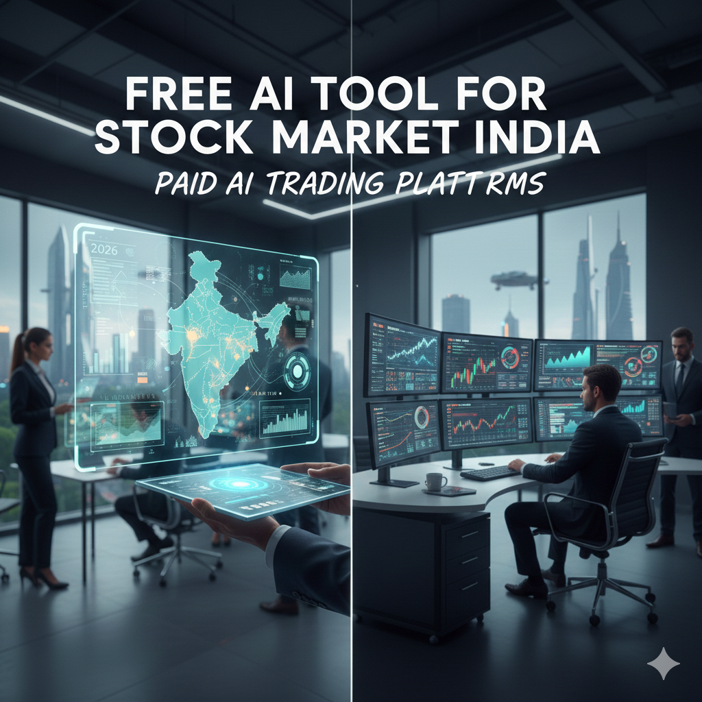 A free ai tool for stock market india is usually designed to help you screen and shortlist stocks using signals, indicators, and simple AI insights. A paid AI trading platform usually goes deeper with faster data, more advanced scans, and more automation features, so the gap is mainly speed, depth, and convenience for Indian markets.
