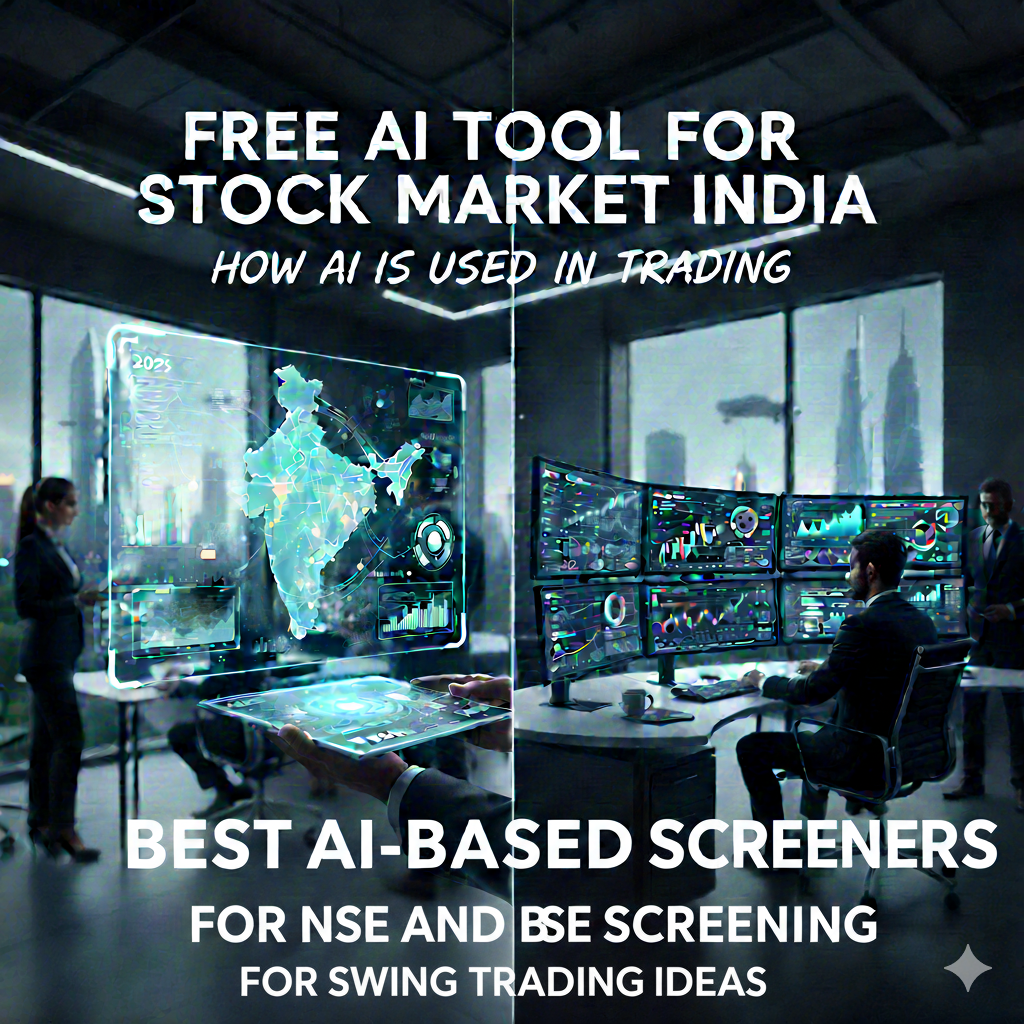 A free ai tool for stock market can be very useful for swing trading because swing setups depend on spotting clean trends and breakouts across many stocks. Instead of manually checking charts, a free ai tool for stock market can scan NSE stocks and shortlist candidates showing strong trend structure or fresh momentum.