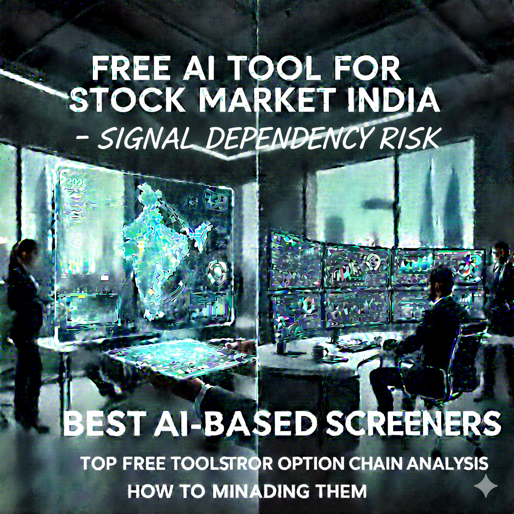 Signal dependency risk happens when you start treating a free ai tool for stock market india as your brain instead of as a scanner. Over time, you may stop reading charts, stop thinking about market context, and wait for the free ai tool for stock market india to tell you what to do, which weakens decision-making and increases mistakes.