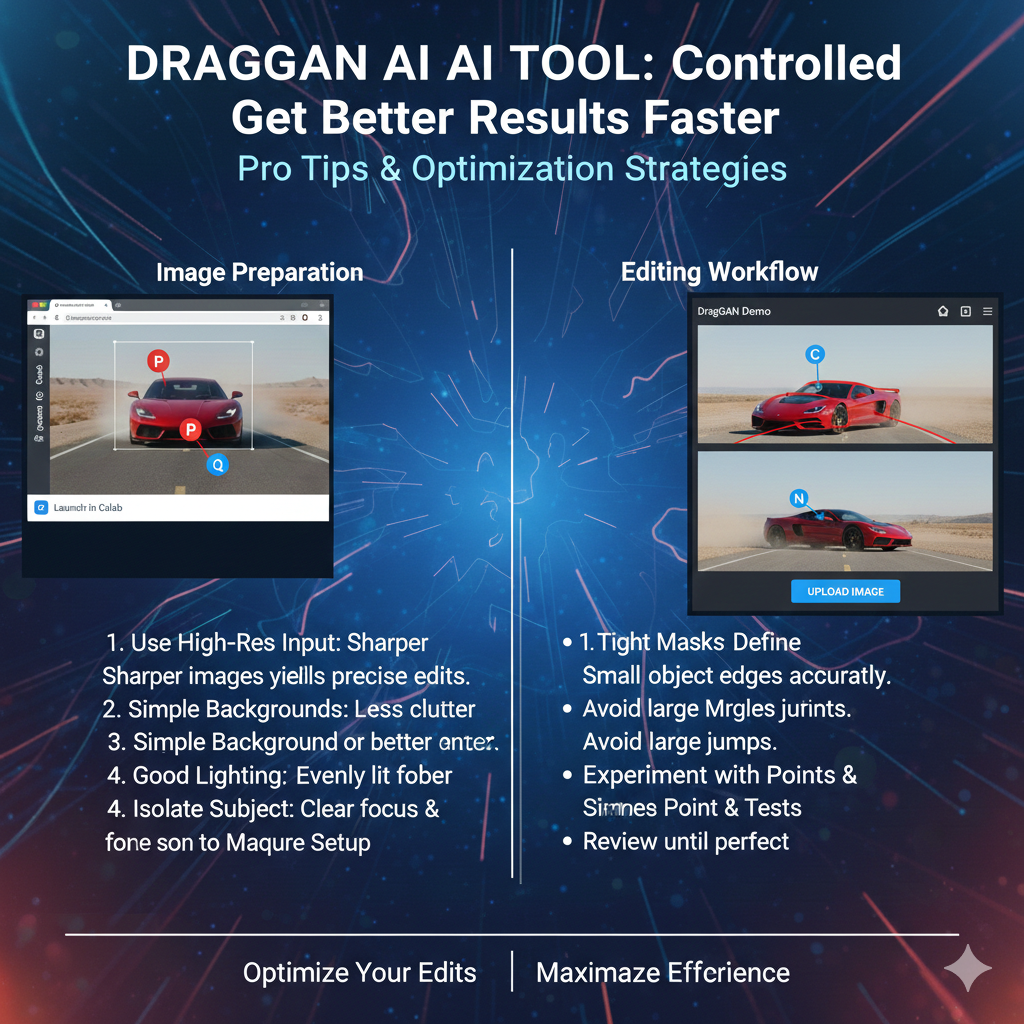 The fastest way to improve draggan ai tool results is to start with the right images. draggan ai tool works best on clear photos where the subject has strong edges and predictable structure - clean portraits, simple product shots, and objects with visible outlines. If the image is noisy, low-res, or messy, draggan ai tool may struggle and the edit can look unrealistic.