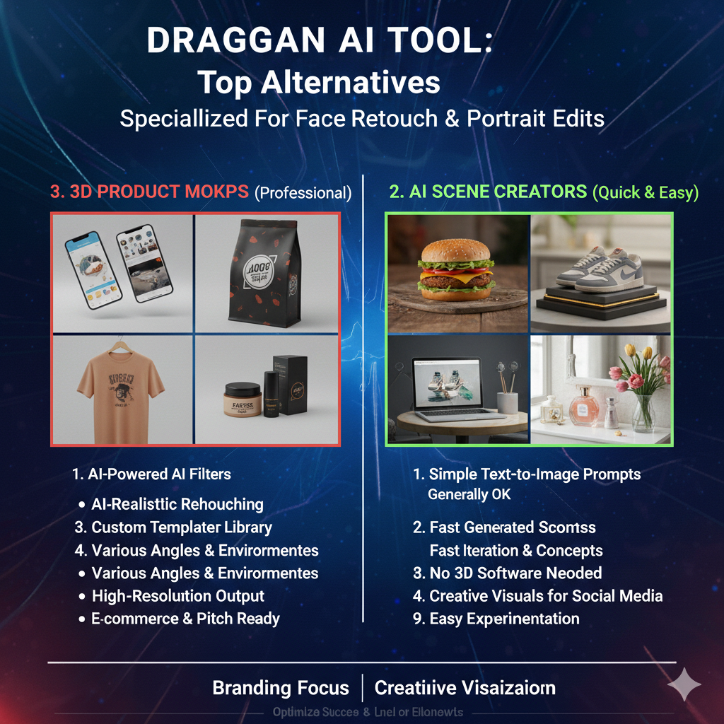 Adobe Photoshop Neural Filters (Smart Portrait, skin edits): If you want quick portrait retouch controls (expression, age, gaze-style adjustments) without placing points like draggan ai tool, Photoshop’s Neural Filters are a strong alternative for portraits.